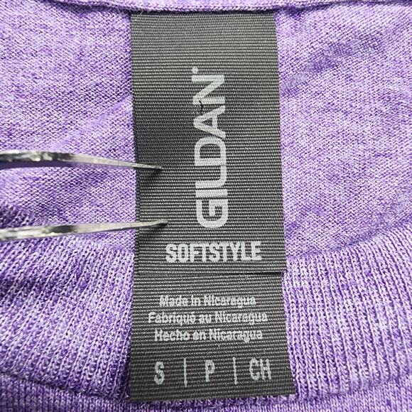 Gildan Shirt Mens S Heathered Purple Crew Neck Nuts Electrician Funny Engineer - Picture 4 of 9